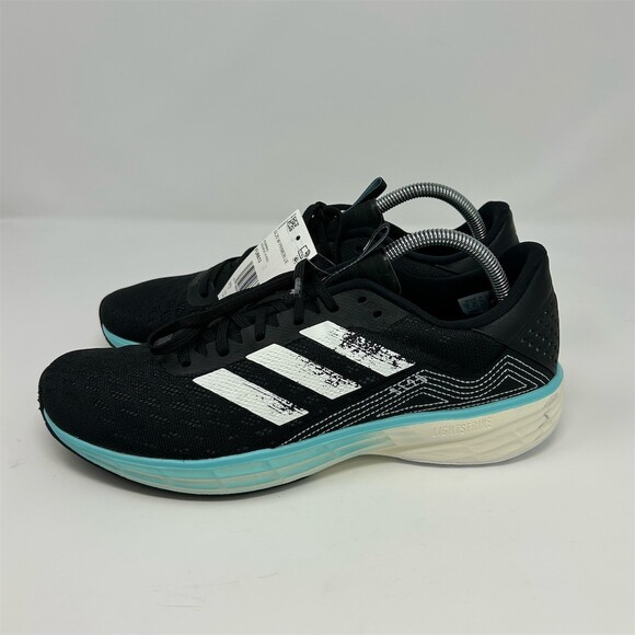 NWT Adidas SL20 Primeblue Women's Running Shoes Black/White/Blue Size 11 - Picture 8 of 13